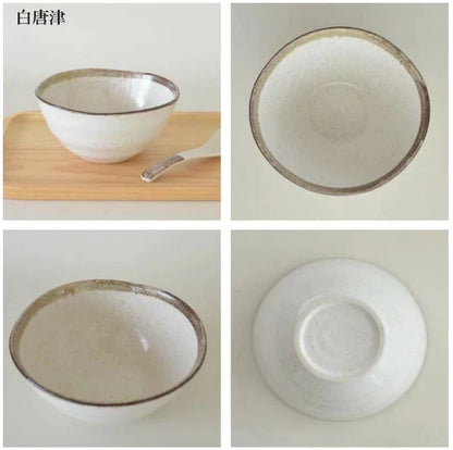 SHIROKARATSU Mino Ware Ceramic Soup/Noodle Bowl (liner)