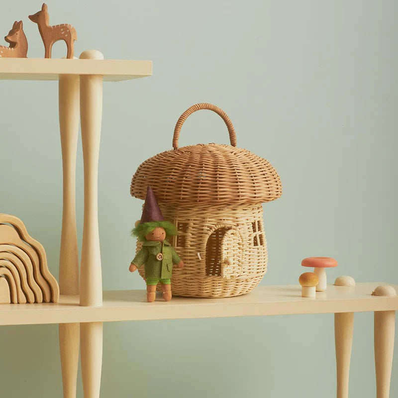 Olli ella Rattan Mushroom Basket