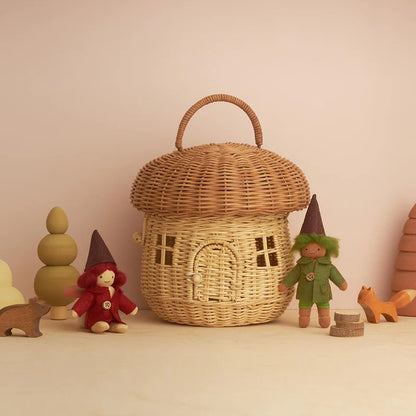 Olli ella Rattan Mushroom Basket