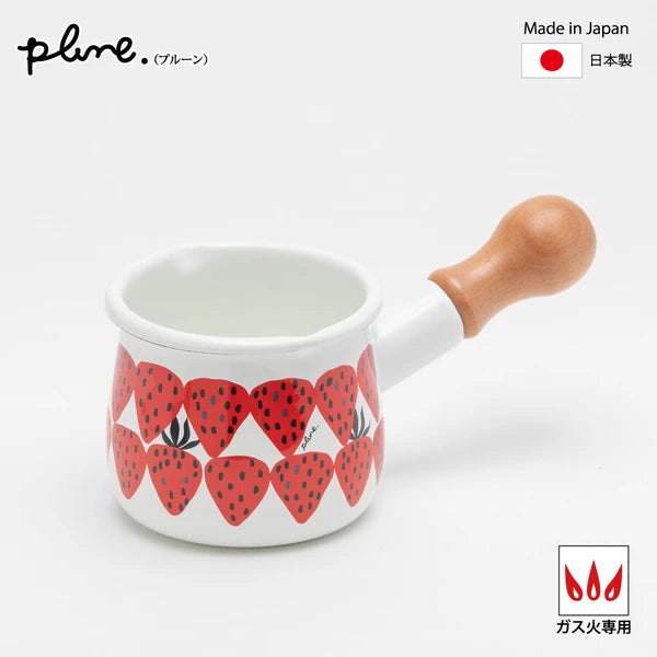 Plune Enamel Storage milk Pot With Handle(Gift Box)