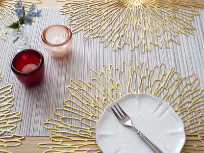 Chilewich Bloom Gilded Easy-Clean Vinyl Placemat