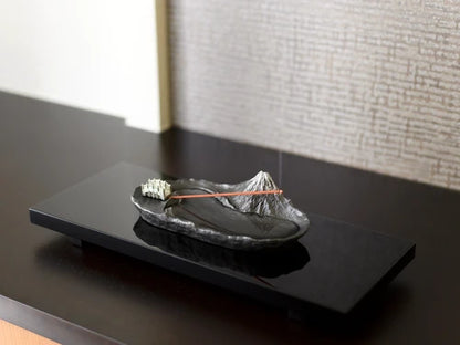 JAPAN GINGA-DO IKEBANA ALUMINIUM MT FUJI Incense Stand(Gift Box)