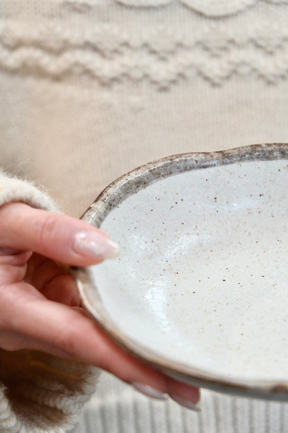 SHIROKARATSU Mino Ware Ceramic  Small Oval plate