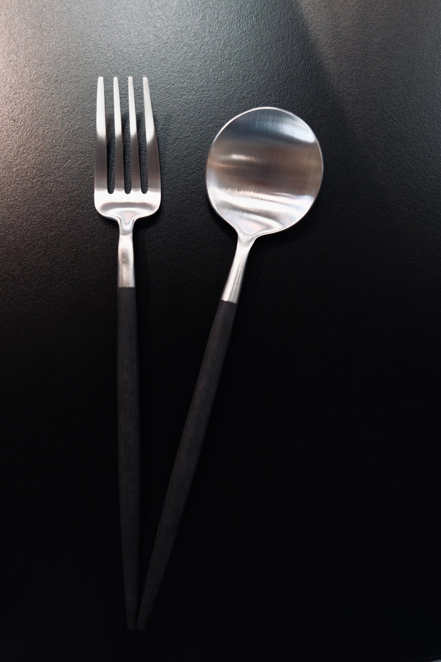 Cutipol Goa Dessert spoon/fork (Black/Silver)