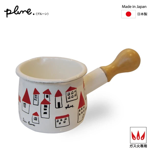 Plune Enamel Storage milk Pot With Handle(Gift Box)