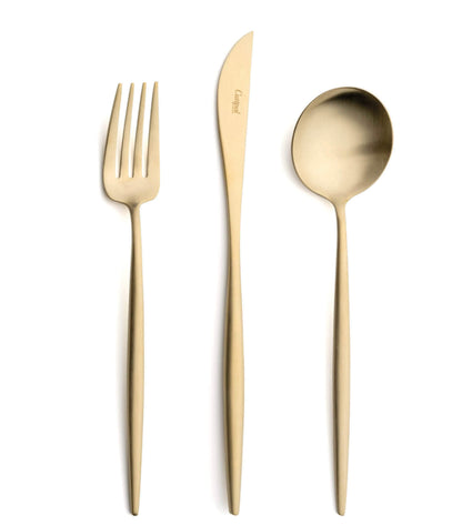 Cutipol Moon 3-pcs Flatware-Champagne