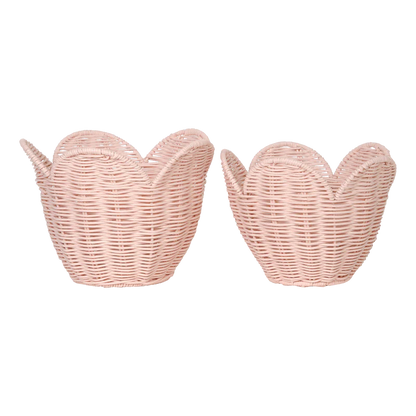 Olli ella Rattan Lily Basket 2pc Set