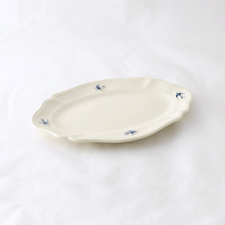 MARUMITSU STUDIO M Early Bird Oval Dinner Plate (L)