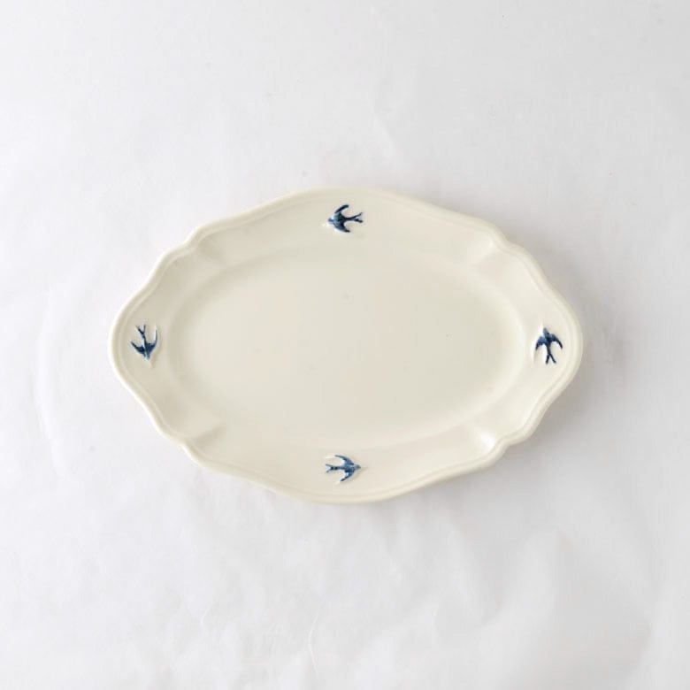 MARUMITSU STUDIO M Early Bird Oval Dinner Plate (L)