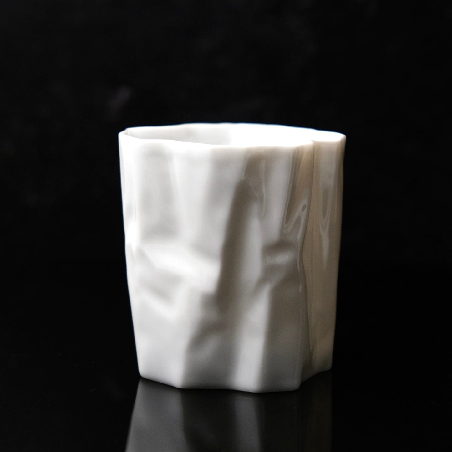 ARTISANS-小松 誠Makoto Komatsu  CRINKLE COLLECTION WHITE PORCELAIN CUP