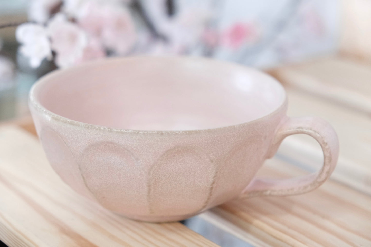 KANEKO KOHYO Rinka Flower Coffee Bowl （Pink）