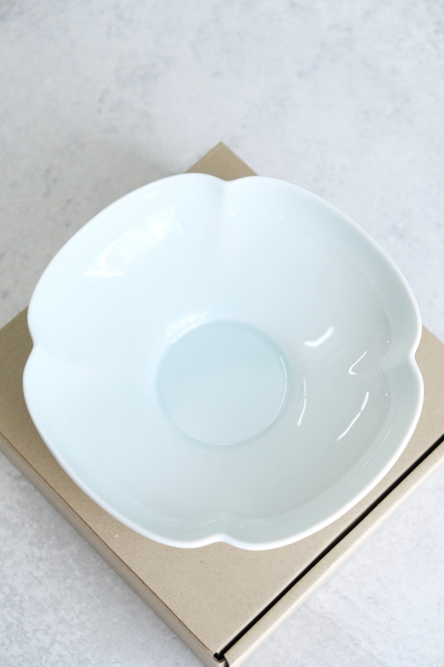 MIYAMA MIZU MIZU "瑞“ by RINA ONO (BLUE WHITE SERVING BOWL)