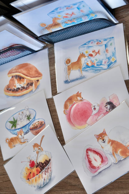 Japan Made Assorted Postcard Shiba Inu