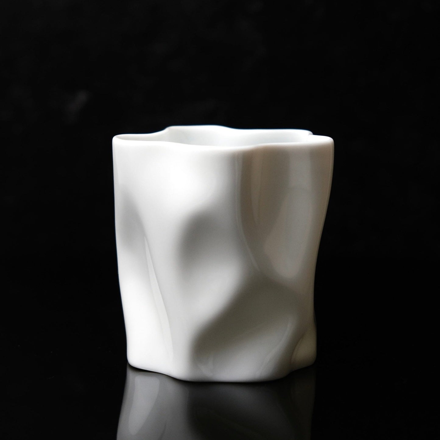 ARTISANS-小松 誠Makoto Komatsu  CRINKLE COLLECTION WHITE PORCELAIN CUP