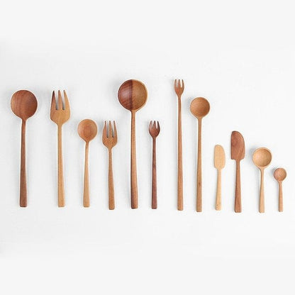 JAPAN DESIGNED WOODEN FLATWARE SERIES （FORK）