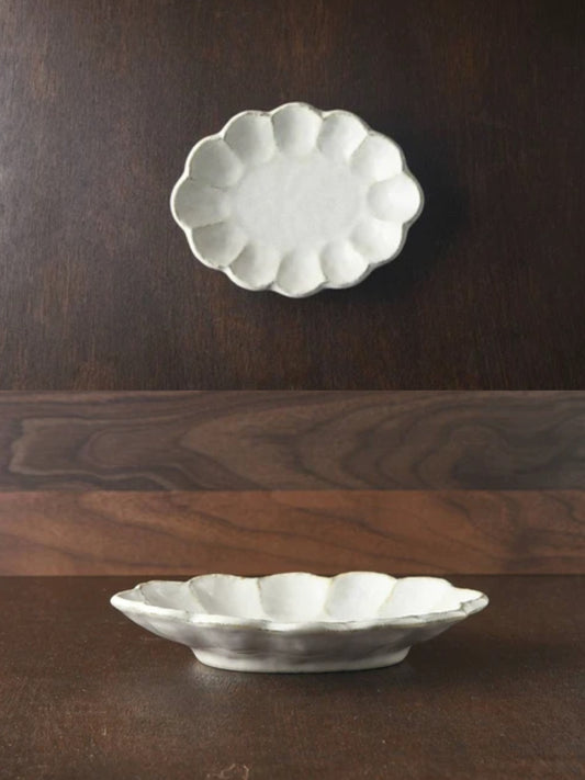 KANEKO KOHYO Rinka Flower Oval Plate(Small)