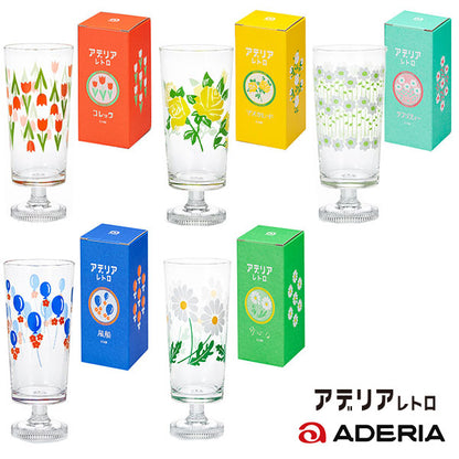 ISHIZUKA GLASS ADERIA RETRO High Footed Glass -305ml (Gift Box)