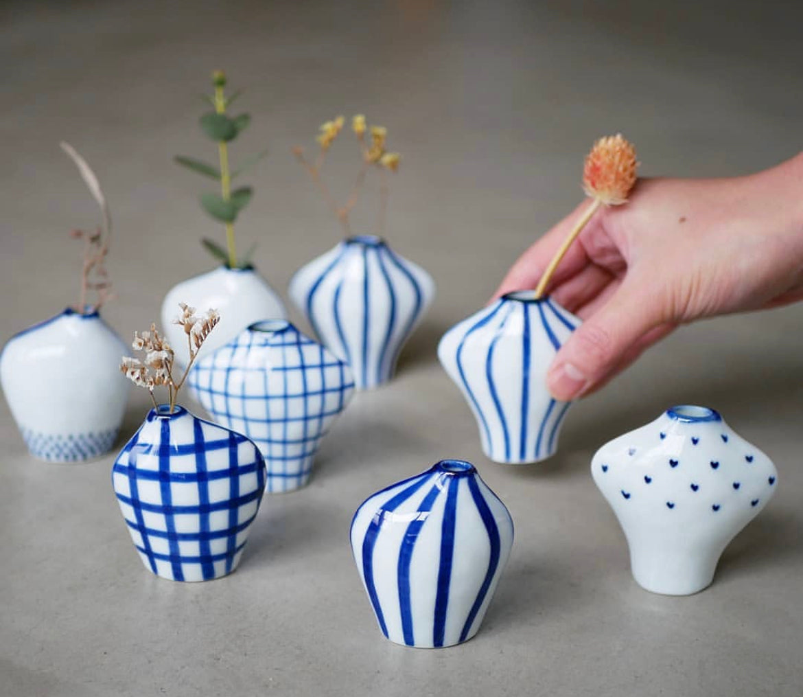 Artisans- Mayuki kato-加藤真雪 Handmade Mini Vase(Special Gift Box)