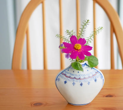 Artisans- Mayuki kato-加藤真雪 Reversible design Diamond Flower Vase