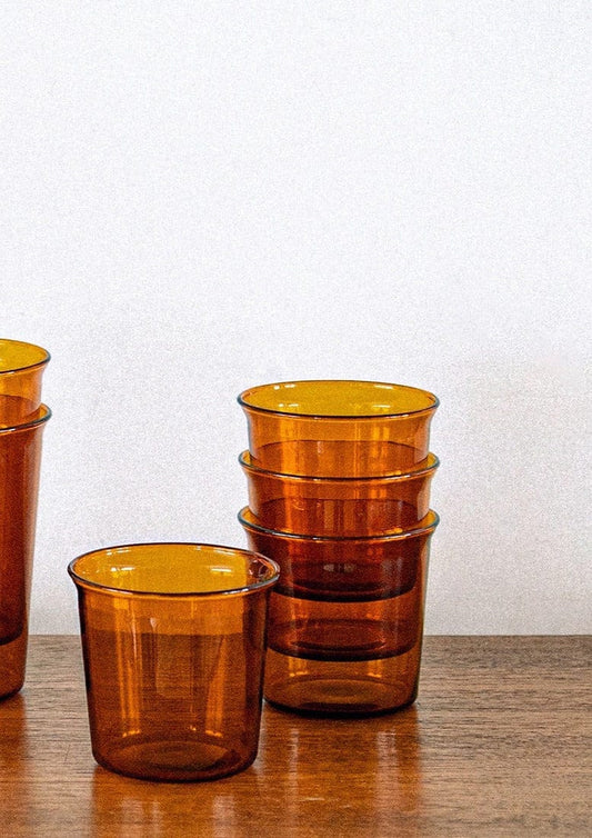 KINTO CAST AMBER HEAT-RESISTANT Glass Cup (Four sizes)