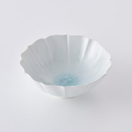 Hasami Ware 洸琳窯 Handmade Blue Flower Bowl