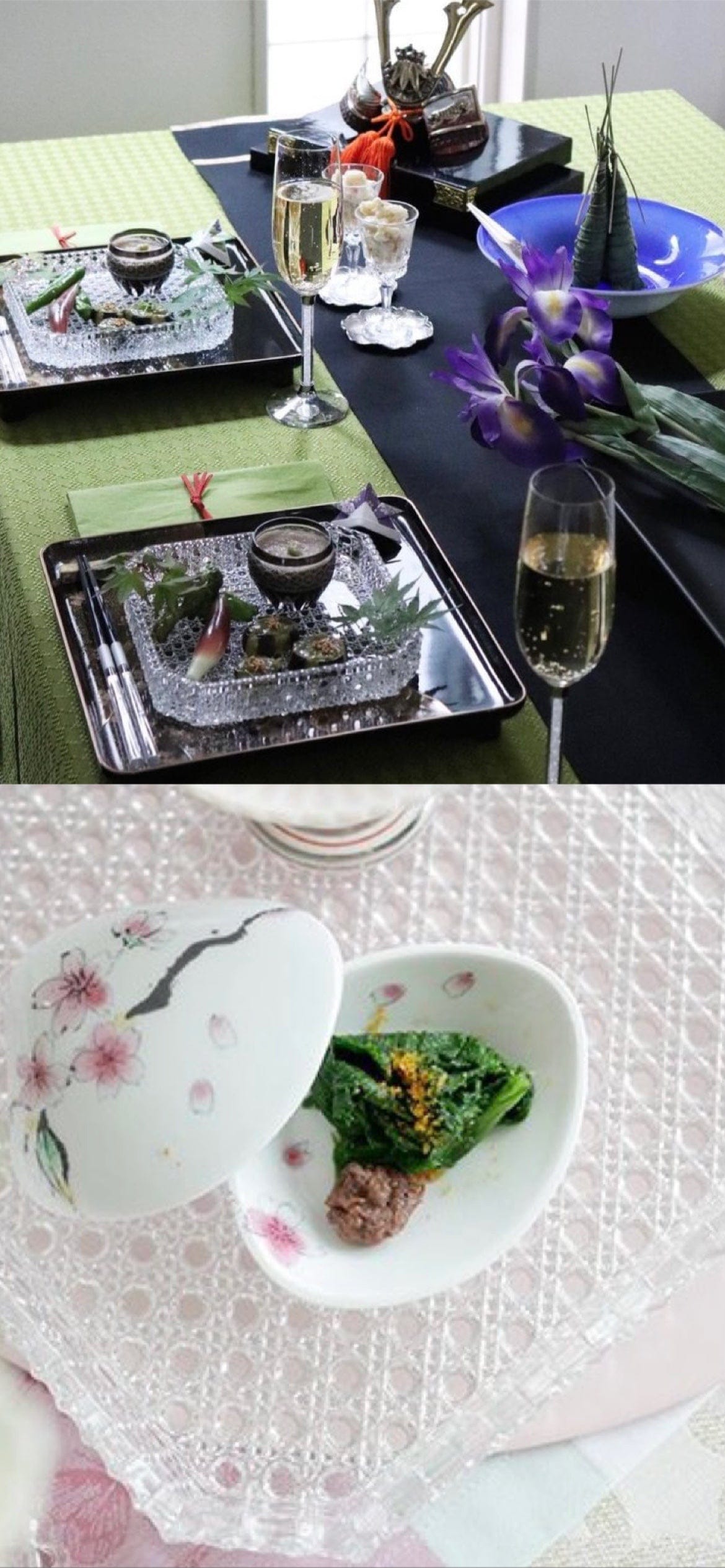 JAPAN TRADITIONAL HAND CUT HIGH QUALITY GLASS CRYSTAL SERVING PLATE